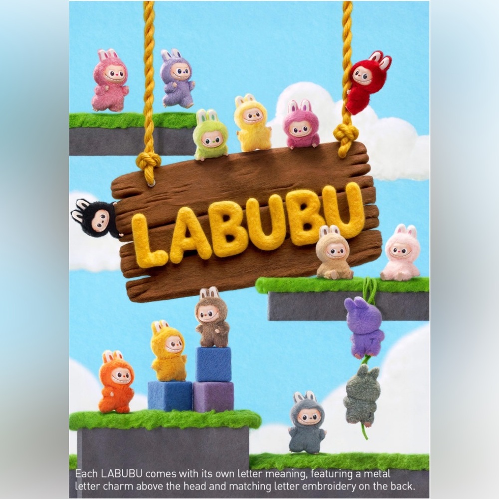 POP MART The Monsters Pin For Love Labubu - Z (Orange) - Picture 3 of 8